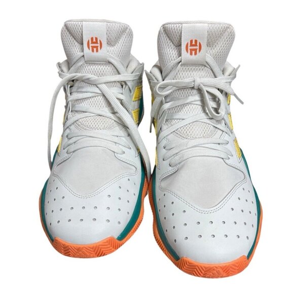 Adidas James Harden Men’s Sneakers GoWitYoMove White Yellow Orange Size 11.5 - Picture 3 of 10